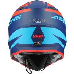 Moto přilba ASTONE MX800 RACERS matná oranžovo/modrá + 2 ks brýle ARNETTE zdarma